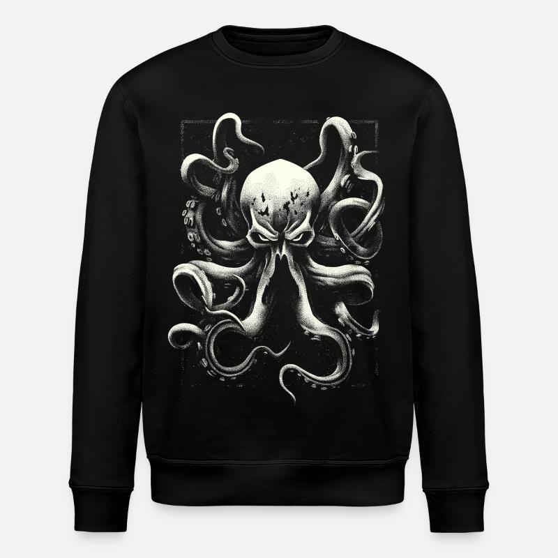 Octopuses - Stanley/Stella ROLLER Unisex Organic Sweatshirt - black