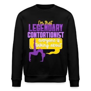 Kontorsionist Kontorsion Legendary Contortionist - Stanley/Stella ROLLER Unisex Organic Sweatshirt - black - Front - Nik (191cm)