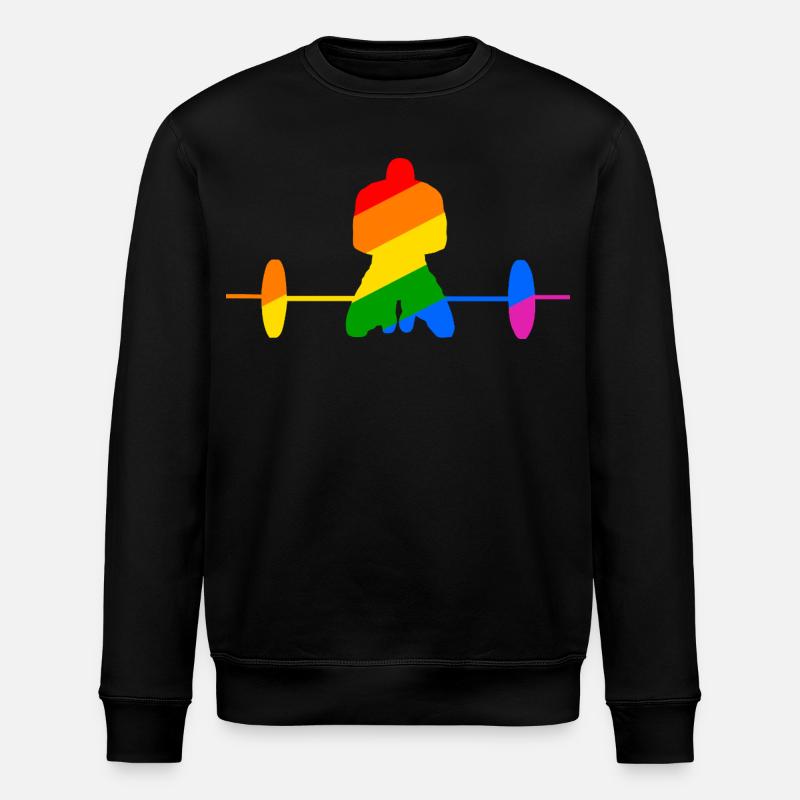 buntes Gewichtheben Geschenk - Stanley/Stella Unisex Bio-Sweatshirt ROLLER - Schwarz