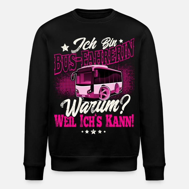 Busfahrerin - Stanley/Stella Unisex Bio-Sweatshirt ROLLER - Schwarz