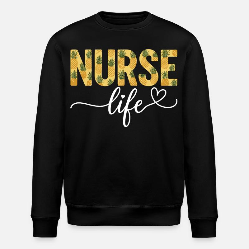 Krankenschwester, Nurse Life - Stanley/Stella Unisex Bio-Sweatshirt ROLLER - Schwarz
