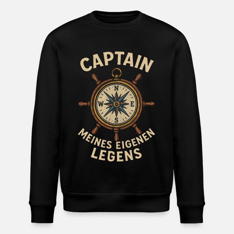 Capitaine Ma propre légende - Sweat bio ROLLER Stanley/Stella Unisexe - noir