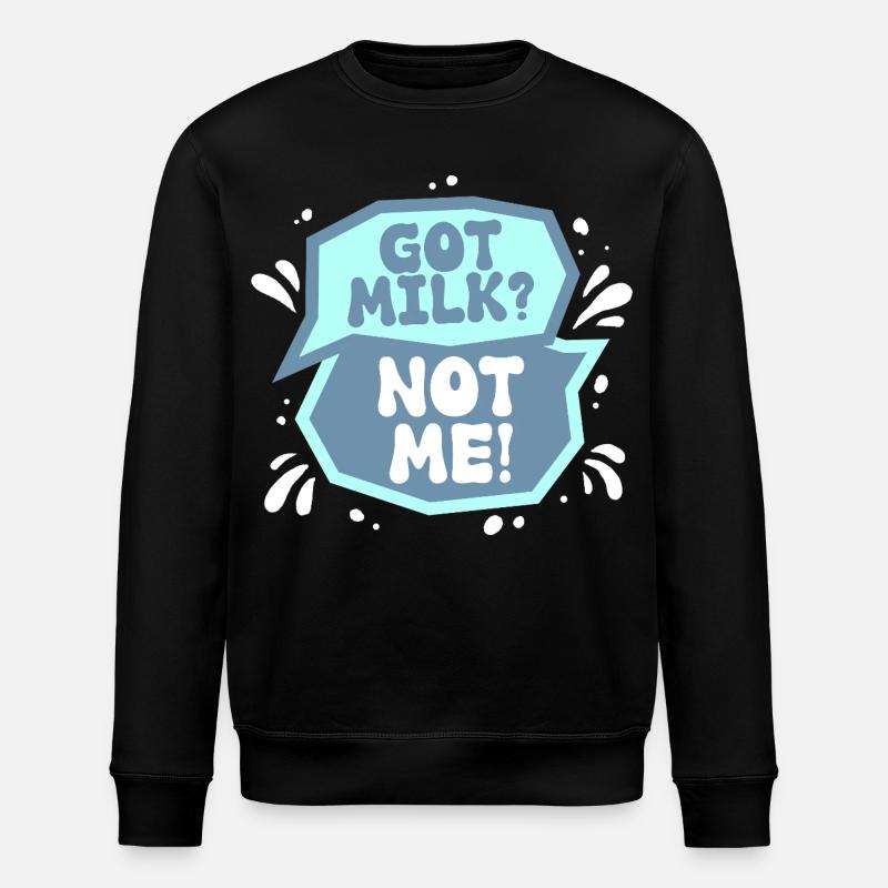 Lactose intolerance Lactose intolerant - Stanley/Stella ROLLER Unisex Organic Sweatshirt - black