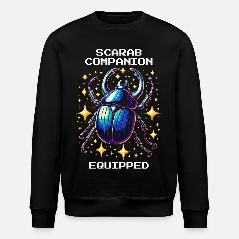 Scarab Pet Equipped | Egypt - Stanley/Stella ROLLER Unisex Organic Sweatshirt - black