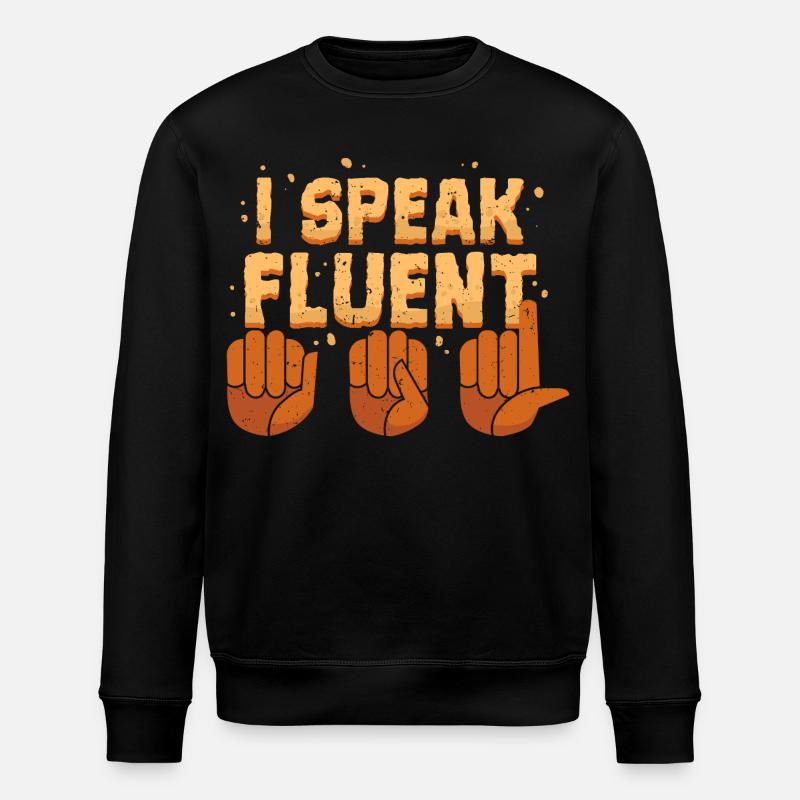 Sourd, sourd, malentendant - Sweat bio ROLLER Stanley/Stella Unisexe - noir