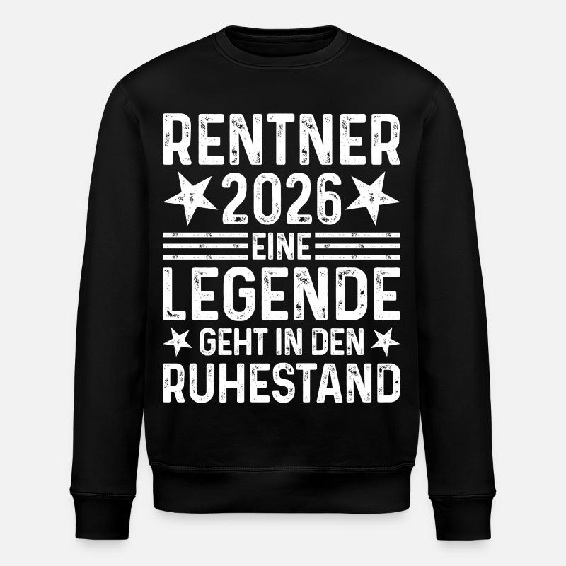 Pensioners 2026 A legend retires - Stanley/Stella ROLLER Unisex Organic Sweatshirt - black