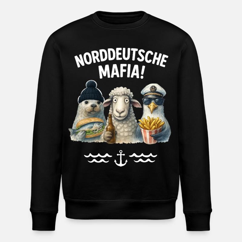 Mafia nord-allemande - Sweat bio ROLLER Stanley/Stella Unisexe - noir