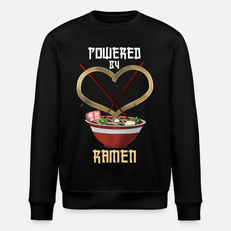 Propulsé par Ramen Funny Tee - Sweat bio ROLLER Stanley/Stella Unisexe - noir