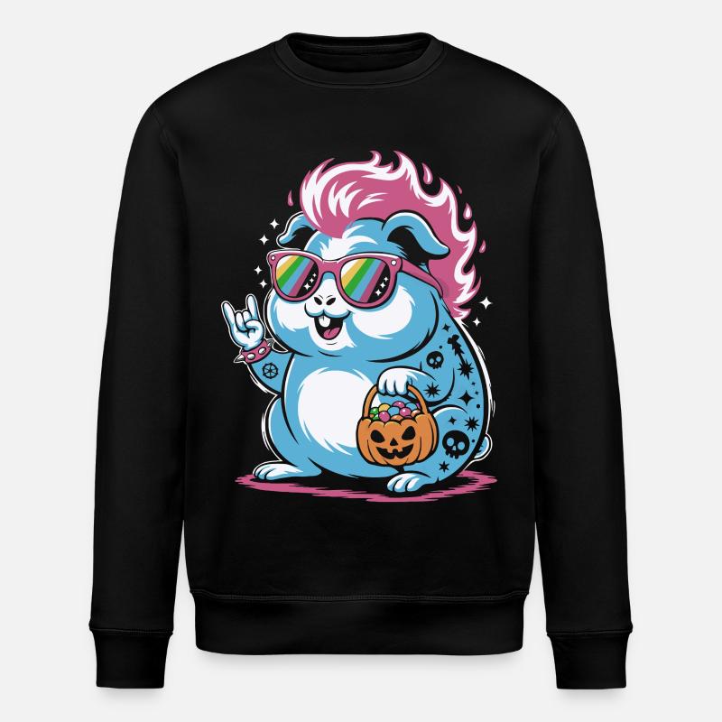 Punk Hamster Cochon d’Inde Halloween - Sweat bio ROLLER Stanley/Stella Unisexe - noir