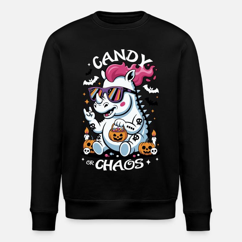 Rhinocéros Halloween Chaos - Sweat bio ROLLER Stanley/Stella Unisexe - noir