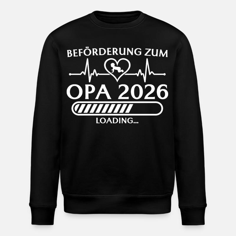 Promotion à Papy 2026 invite - Sweat bio ROLLER Stanley/Stella Unisexe - noir