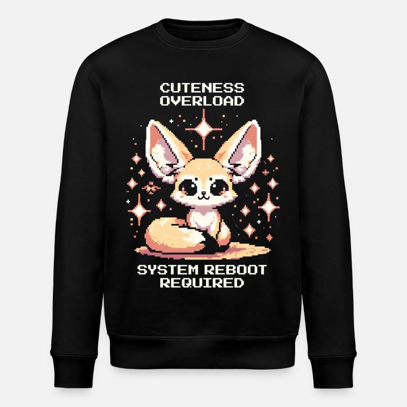 Niedlichkeits-Overload | Fennek, Ohren - Stanley/Stella Unisex Bio-Sweatshirt ROLLER - Schwarz