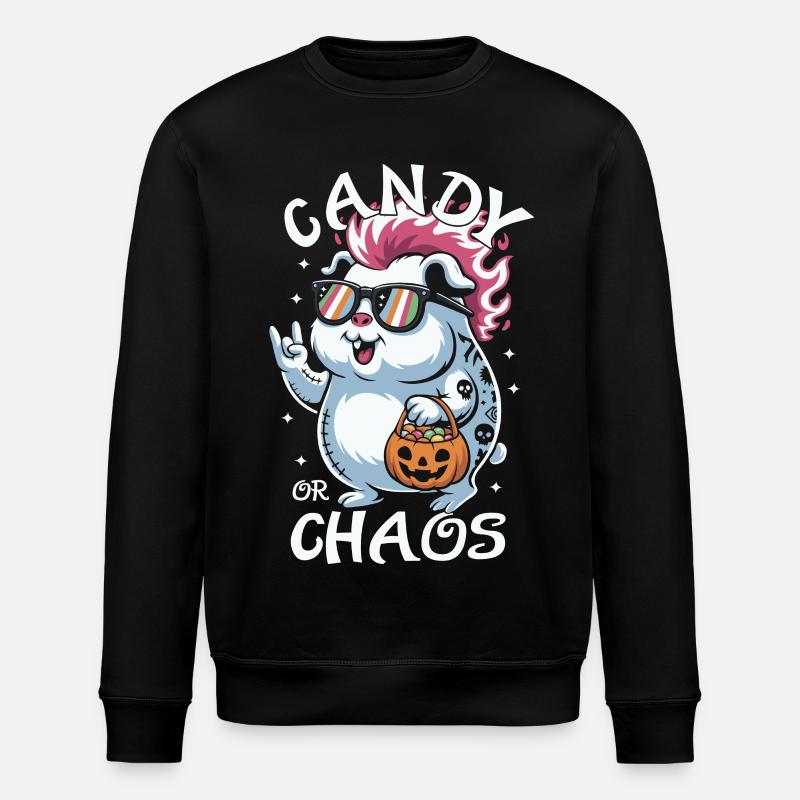 Chaotique Punk Cochon d’Inde Hamster d’Halloween - Sweat bio ROLLER Stanley/Stella Unisexe - noir