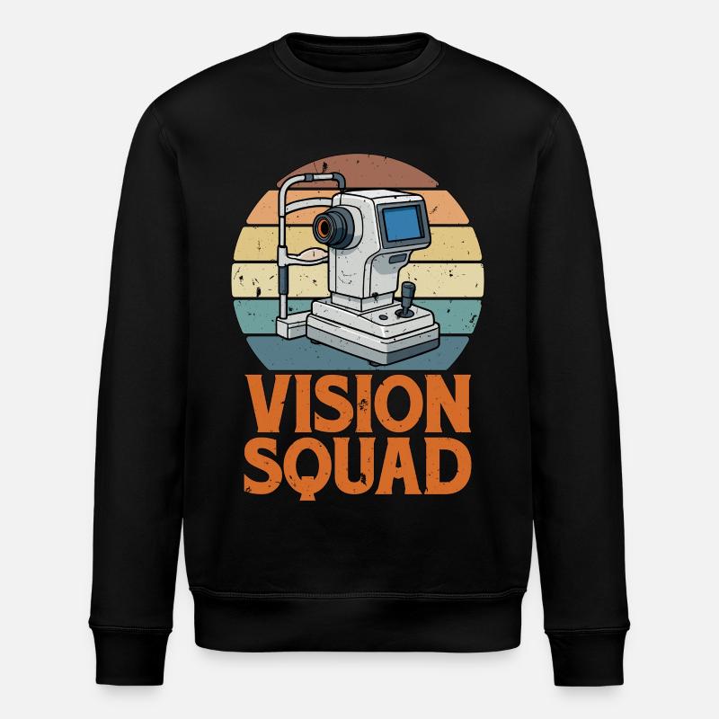 Optométriste Vision Squad Ophtalmologie Ophtalmologiste - Sweat bio ROLLER Stanley/Stella Unisexe - noir
