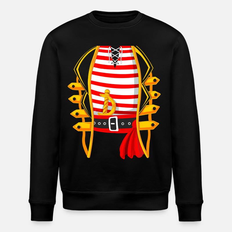 Drôle de costume de pirate - Sweat bio ROLLER Stanley/Stella Unisexe - noir