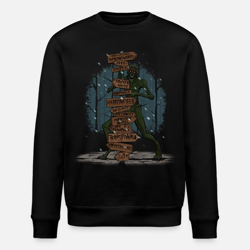 Böse Orte - Stanley/Stella Unisex Bio-Sweatshirt ROLLER - Schwarz