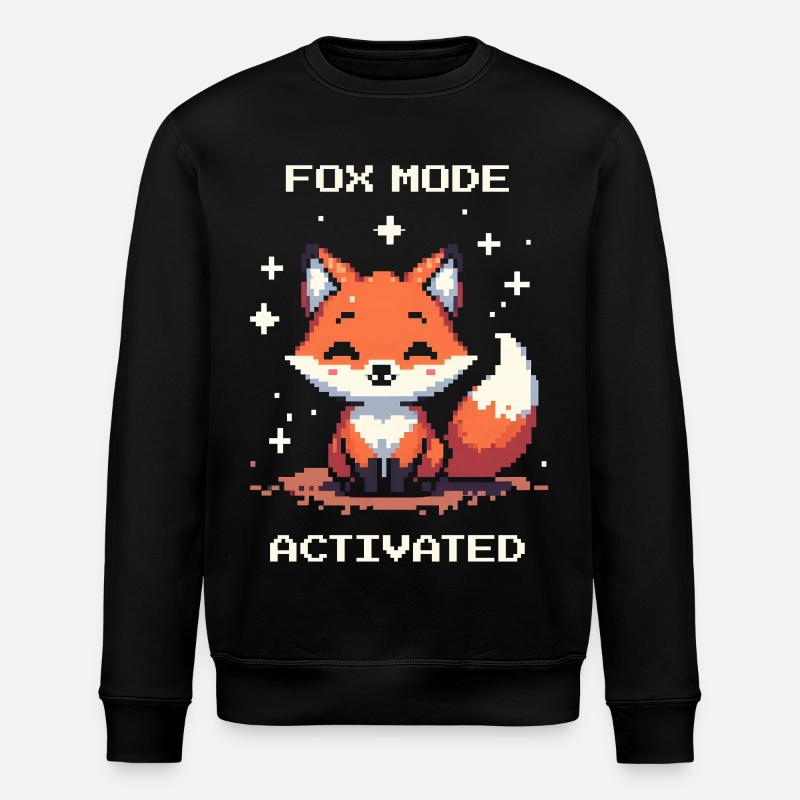 Fox Mode Enabled | Shifter - Stanley/Stella ROLLER Unisex Organic Sweatshirt - black
