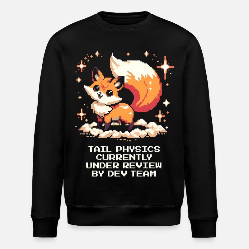 Schwanzphysik wird geprüft | Fuchs, Dev-Team - Stanley/Stella Unisex Bio-Sweatshirt ROLLER - Schwarz