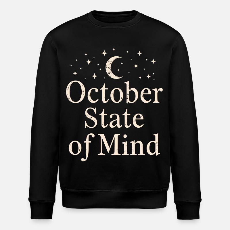 October State of Mind Mondphase - Stanley/Stella Unisex Bio-Sweatshirt ROLLER - Schwarz