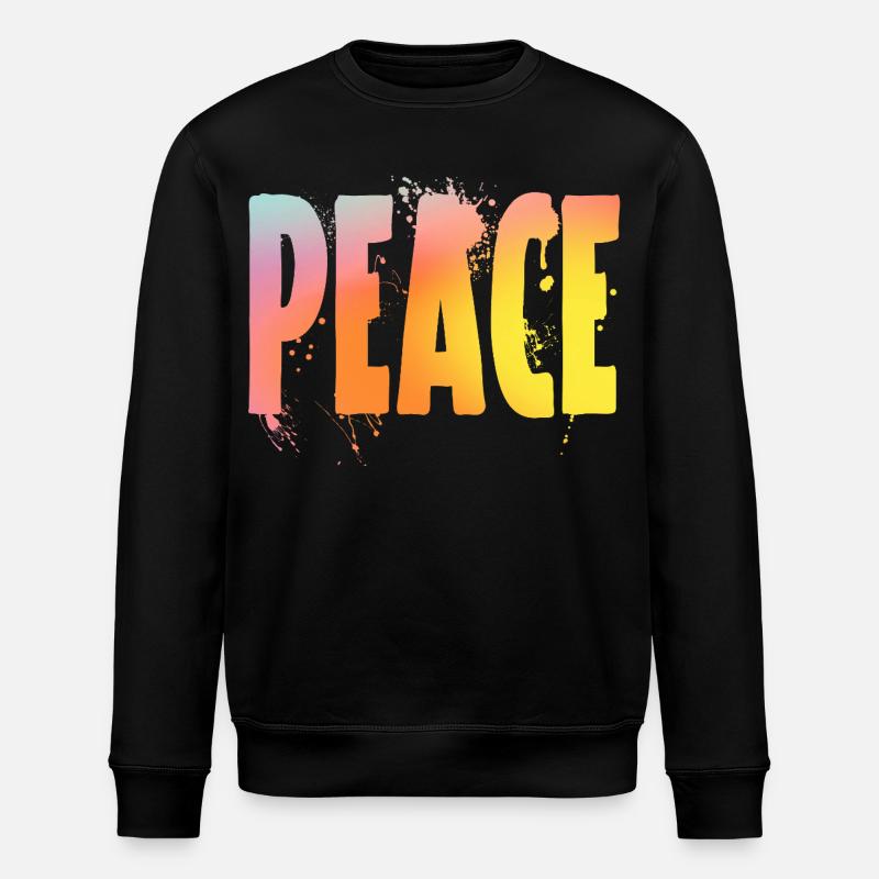 Peace - Stanley/Stella Unisex Bio-Sweatshirt ROLLER - Schwarz