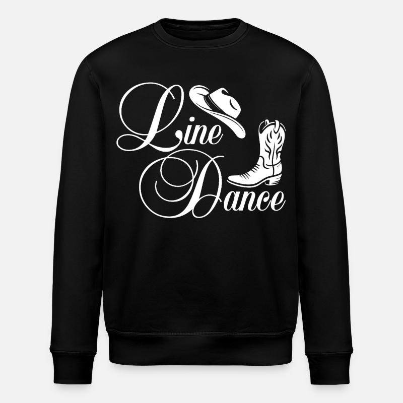 Line Dance Western Script - Stanley/Stella Unisex Bio-Sweatshirt ROLLER - Schwarz