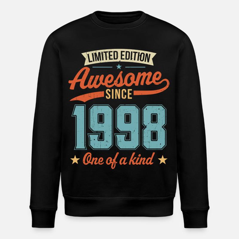 Awesome Since 1998 - Stanley/Stella ROLLER Unisex Organic Sweatshirt - black
