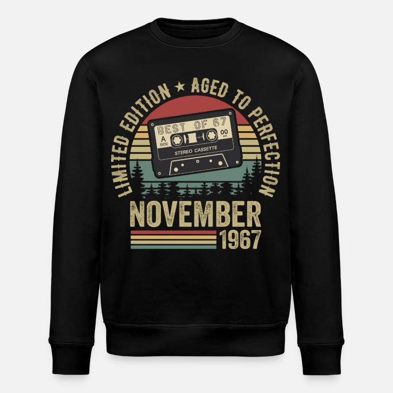 November 1967 - Stanley/Stella Unisex Bio-Sweatshirt ROLLER - Schwarz