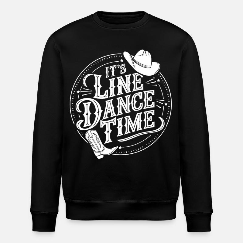 Lone Dance Time Cowboy - Stanley/Stella Unisex Bio-Sweatshirt ROLLER - Schwarz