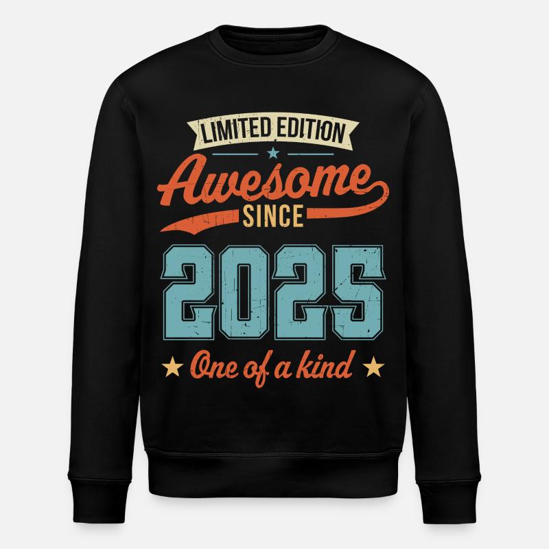 Awesome Since 2025 - Stanley/Stella ROLLER Unisex Organic Sweatshirt - black