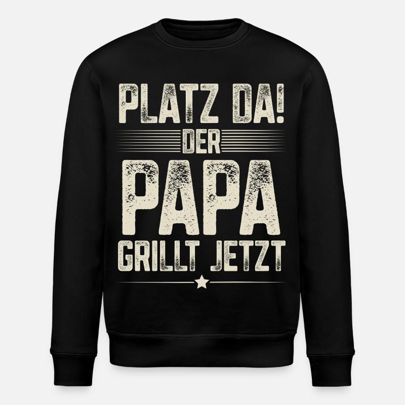 Griller papa - Sweat bio ROLLER Stanley/Stella Unisexe - noir