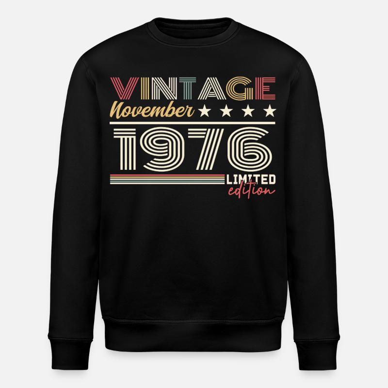 November 1976 - Stanley/Stella ROLLER Unisex Organic Sweatshirt - black