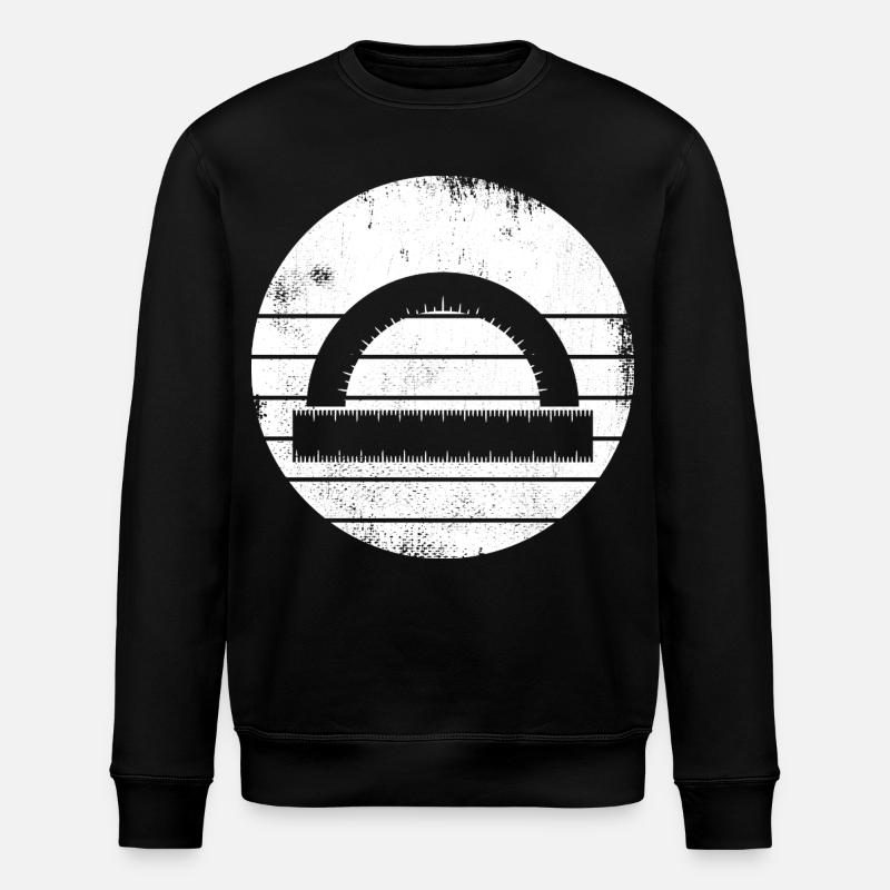 Halbkreiswinkelmesser - Stanley/Stella Unisex Bio-Sweatshirt ROLLER - Schwarz