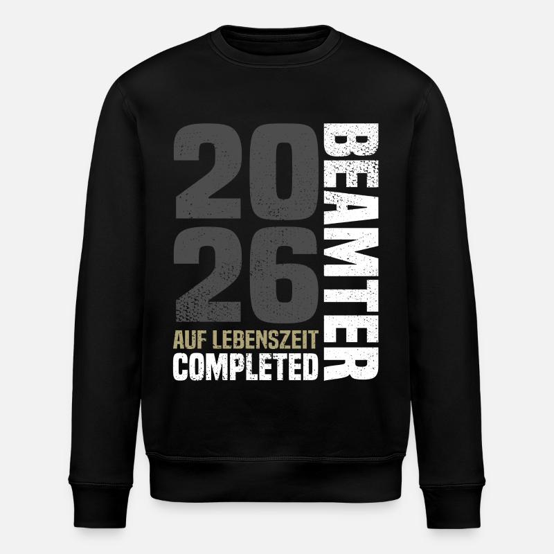 Beamter Auf Lebenszeit 2026 - Stanley/Stella Unisex Bio-Sweatshirt ROLLER - Schwarz