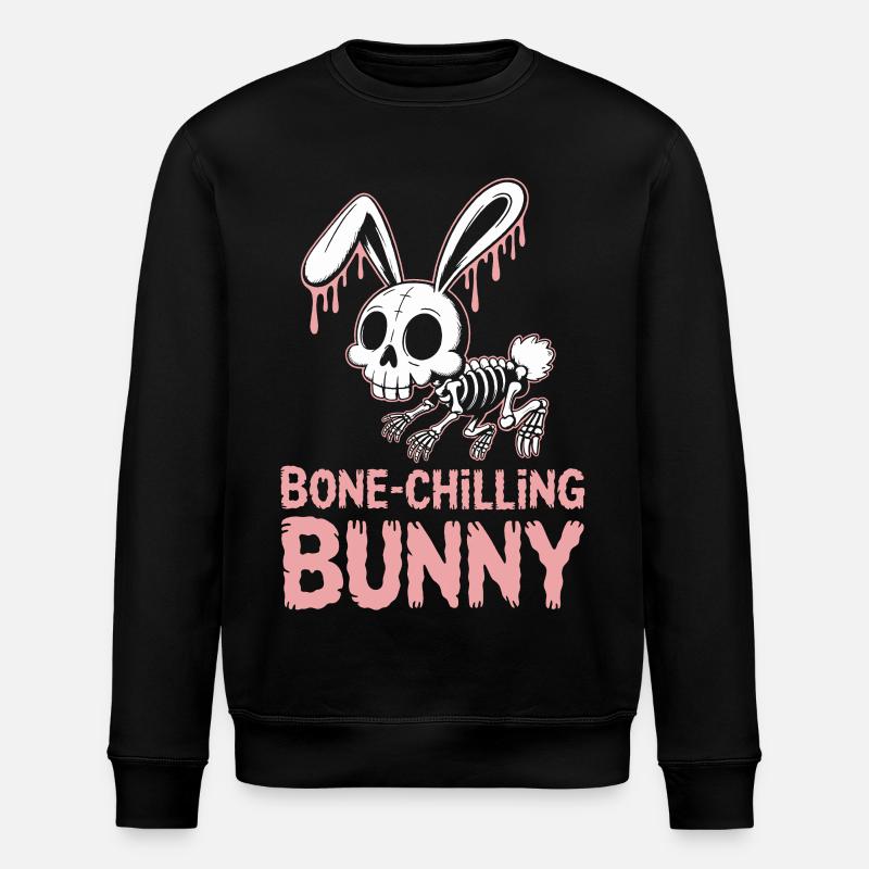 Bone-Chilling Bunny Halloween  - Stanley/Stella Unisex Bio-Sweatshirt ROLLER - Schwarz