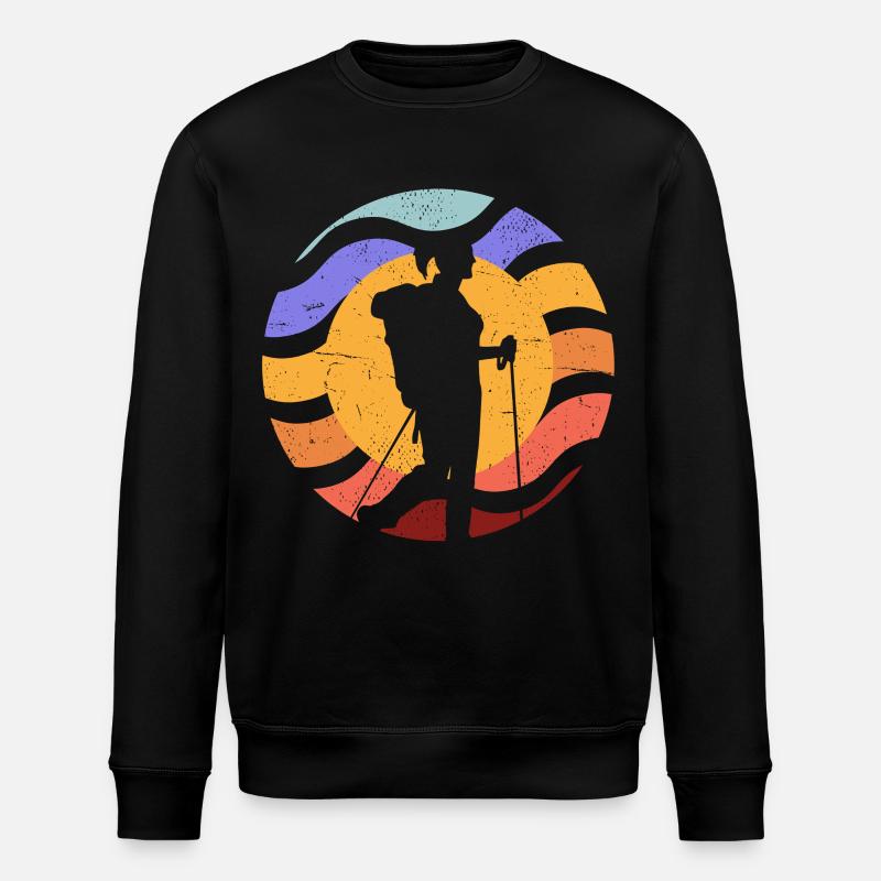 Sun Path Camera Silhouette - Stanley/Stella ROLLER Unisex Organic Sweatshirt - black