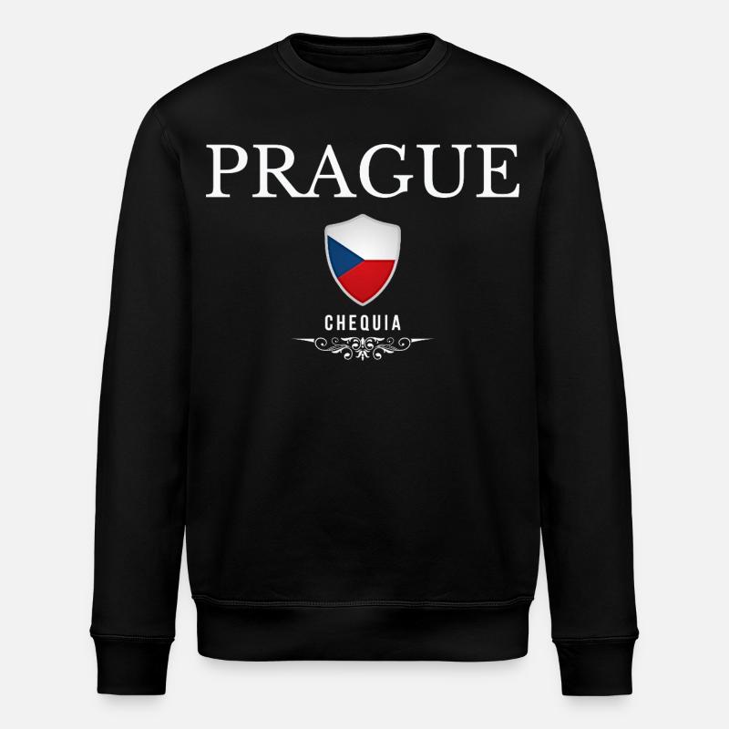 Prague Czech Republic, souvenir Prague - Stanley/Stella ROLLER Unisex Organic Sweatshirt - black