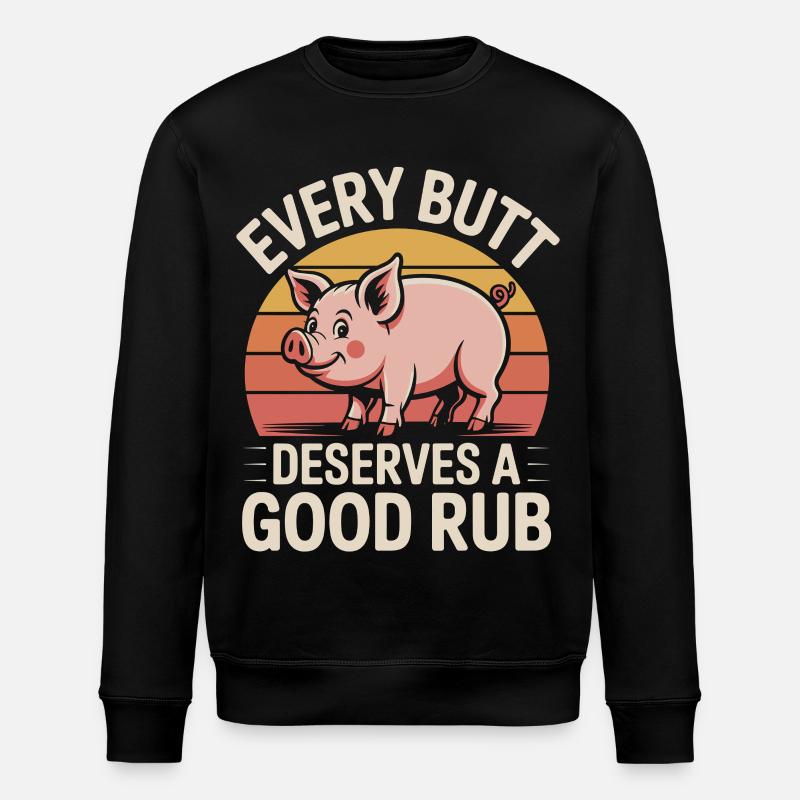 Grilling Griller BBQ Smoker Funny Saying - Stanley/Stella ROLLER Unisex Organic Sweatshirt - black