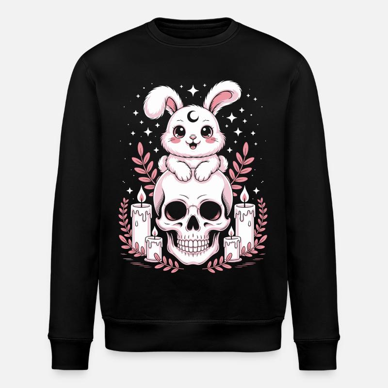 Lapin Goth Kawaii Pastel - Sweat bio ROLLER Stanley/Stella Unisexe - noir