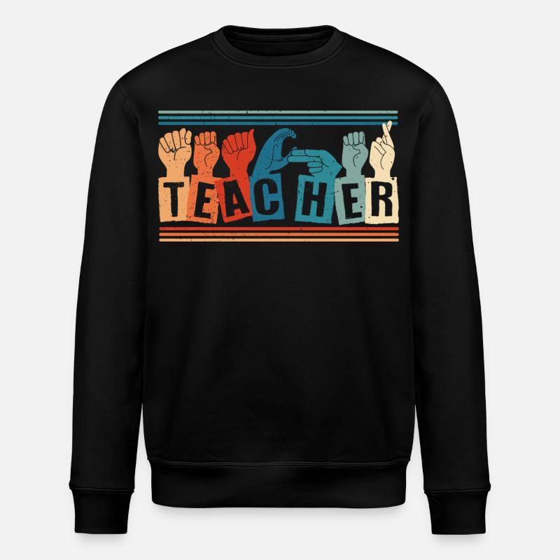 Interprète en langue des signes ASL - Sweat bio ROLLER Stanley/Stella Unisexe - noir