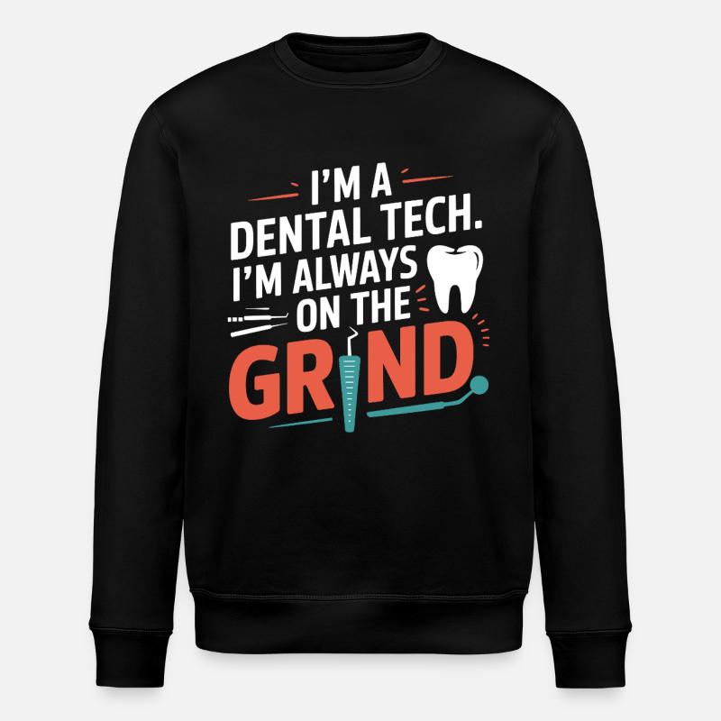 Dental Ceramic Painting Technique  - Stanley/Stella ROLLER Unisex Organic Sweatshirt - black