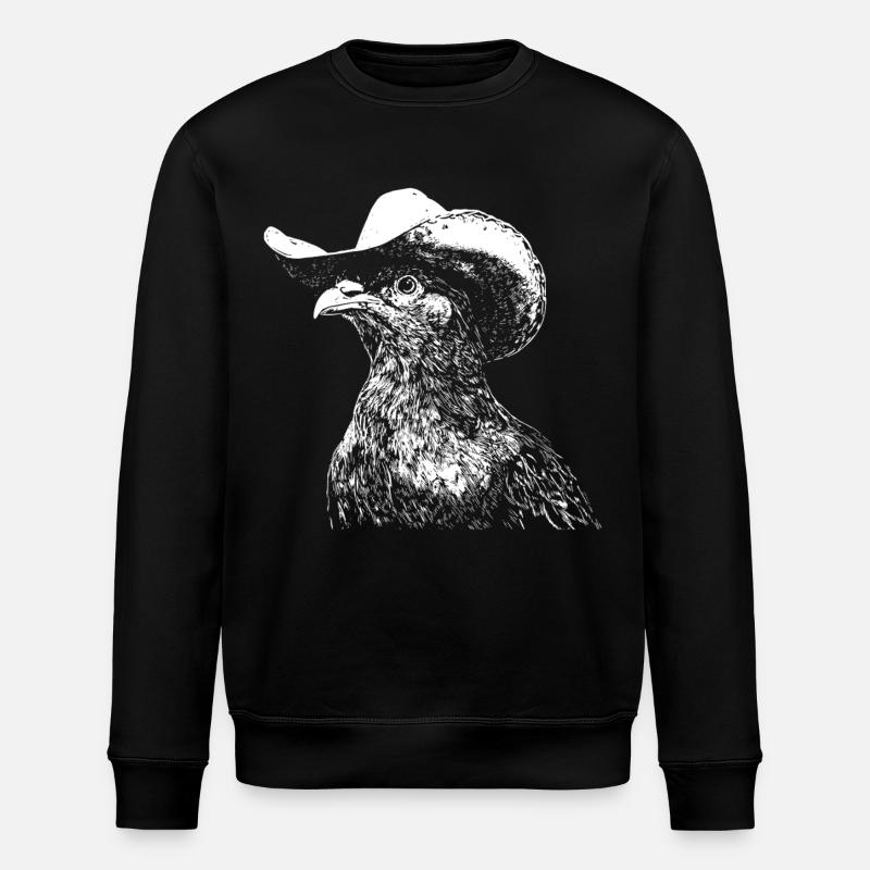 Chapeau de cowboy pigeon western - Sweat bio ROLLER Stanley/Stella Unisexe - noir