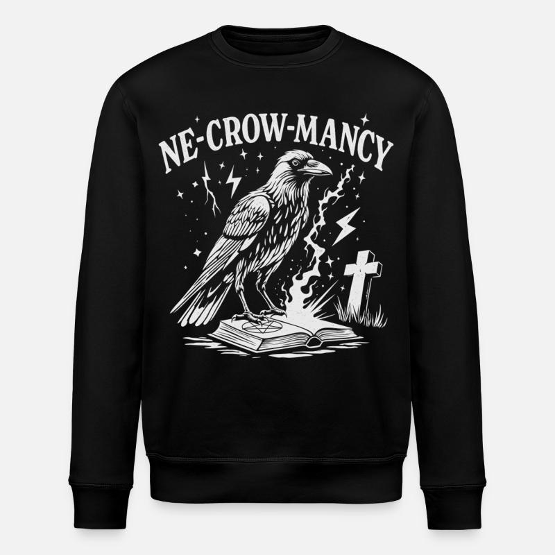 Ne-Krähe-Mancy - Stanley/Stella Unisex Bio-Sweatshirt ROLLER - Schwarz