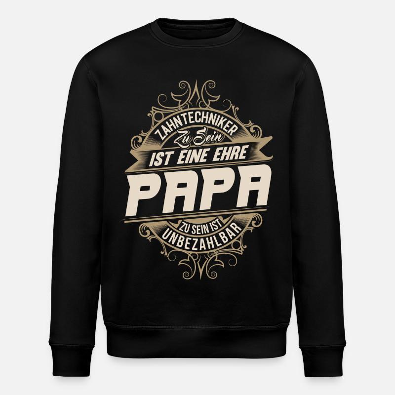 Papa prothésiste dentaire - Sweat bio ROLLER Stanley/Stella Unisexe - noir
