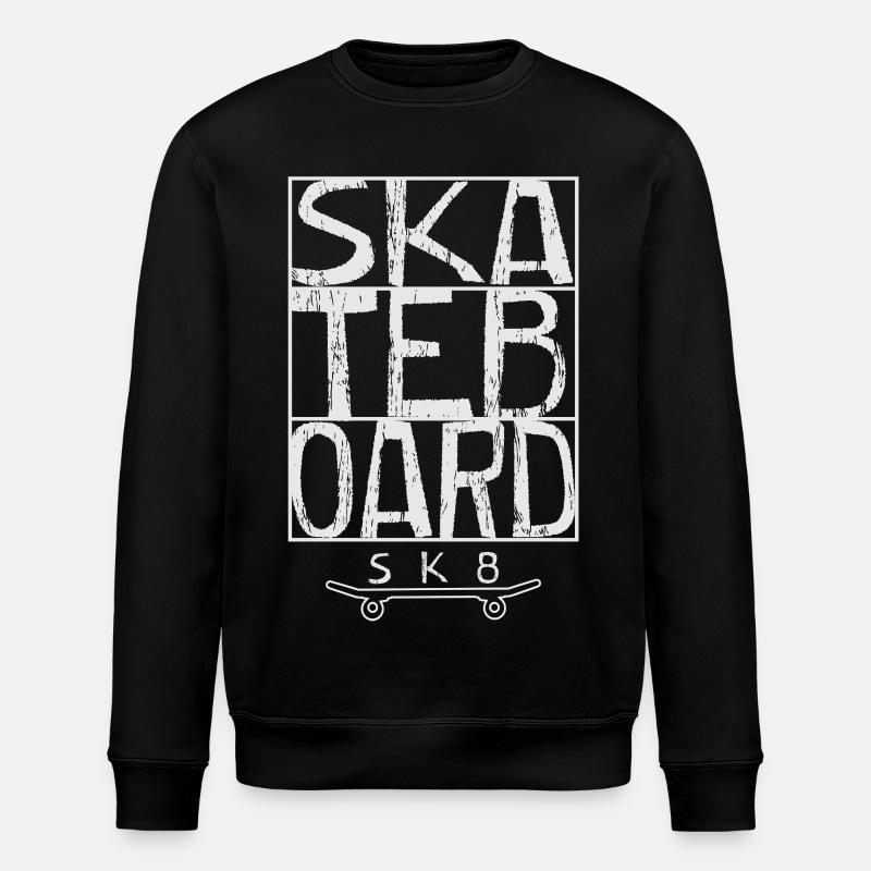 Skateboard - Sweat bio ROLLER Stanley/Stella Unisexe - noir