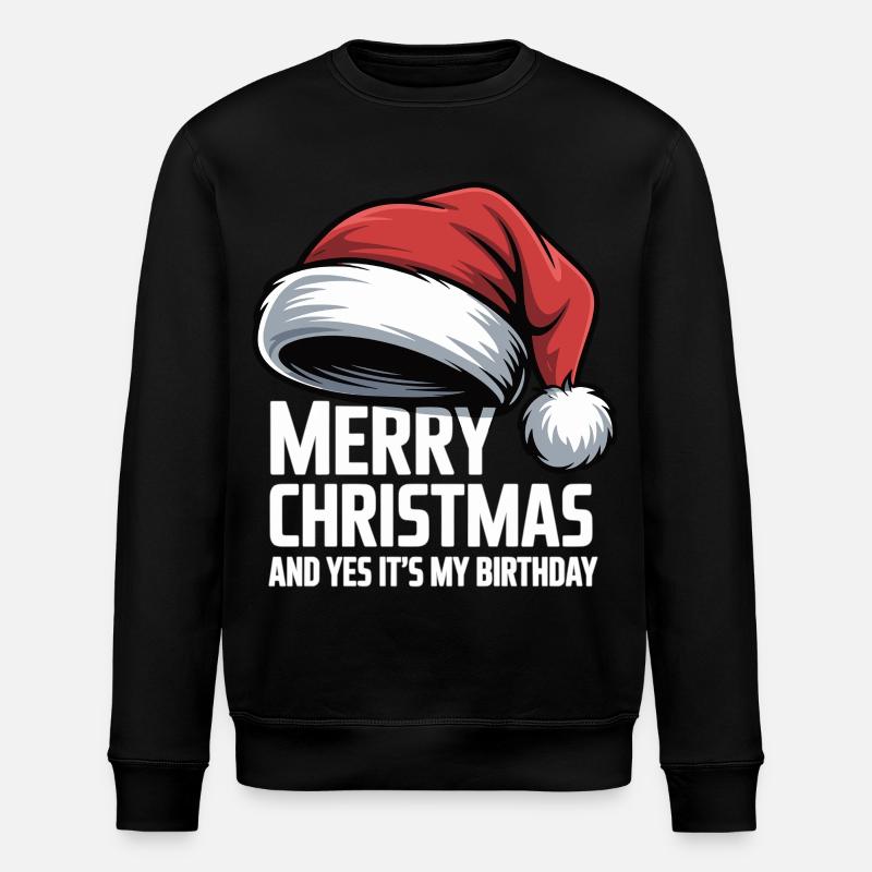 Idée cadeau d’anniversaire de Noël - Sweat bio ROLLER Stanley/Stella Unisexe - noir