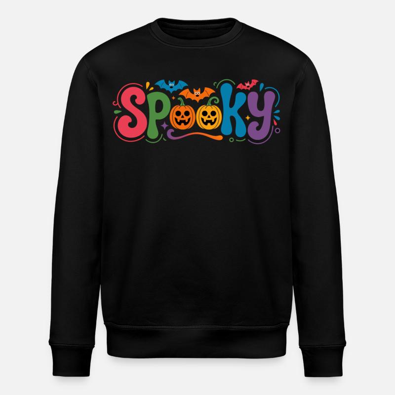 Spooky Halloween Pumpkins - Stanley/Stella Unisex Bio-Sweatshirt ROLLER - Schwarz