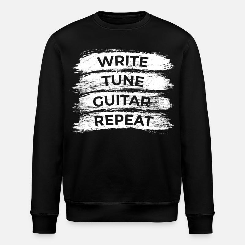 Guitar Player Routine - Stanley/Stella ROLLER Unisex Organic Sweatshirt - black