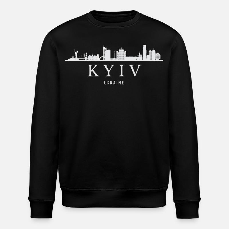 Skyline de Kiev, Kiev Ukraine - Sweat bio ROLLER Stanley/Stella Unisexe - noir