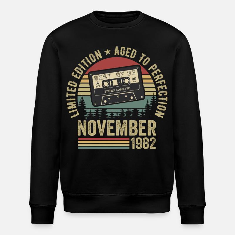 November 1982 - Stanley/Stella Unisex Bio-Sweatshirt ROLLER - Schwarz