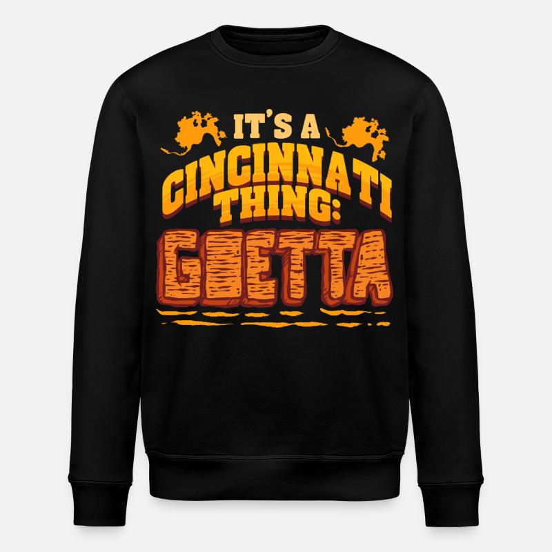 Goetta Wurst Cincinnati Thing - Stanley/Stella Unisex Bio-Sweatshirt ROLLER - Schwarz